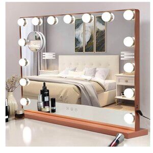 NEW Depuley Vanity Mirror – Touch Control, LED Lights, Rose Gold